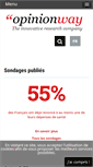 Mobile Screenshot of opinion-way.com